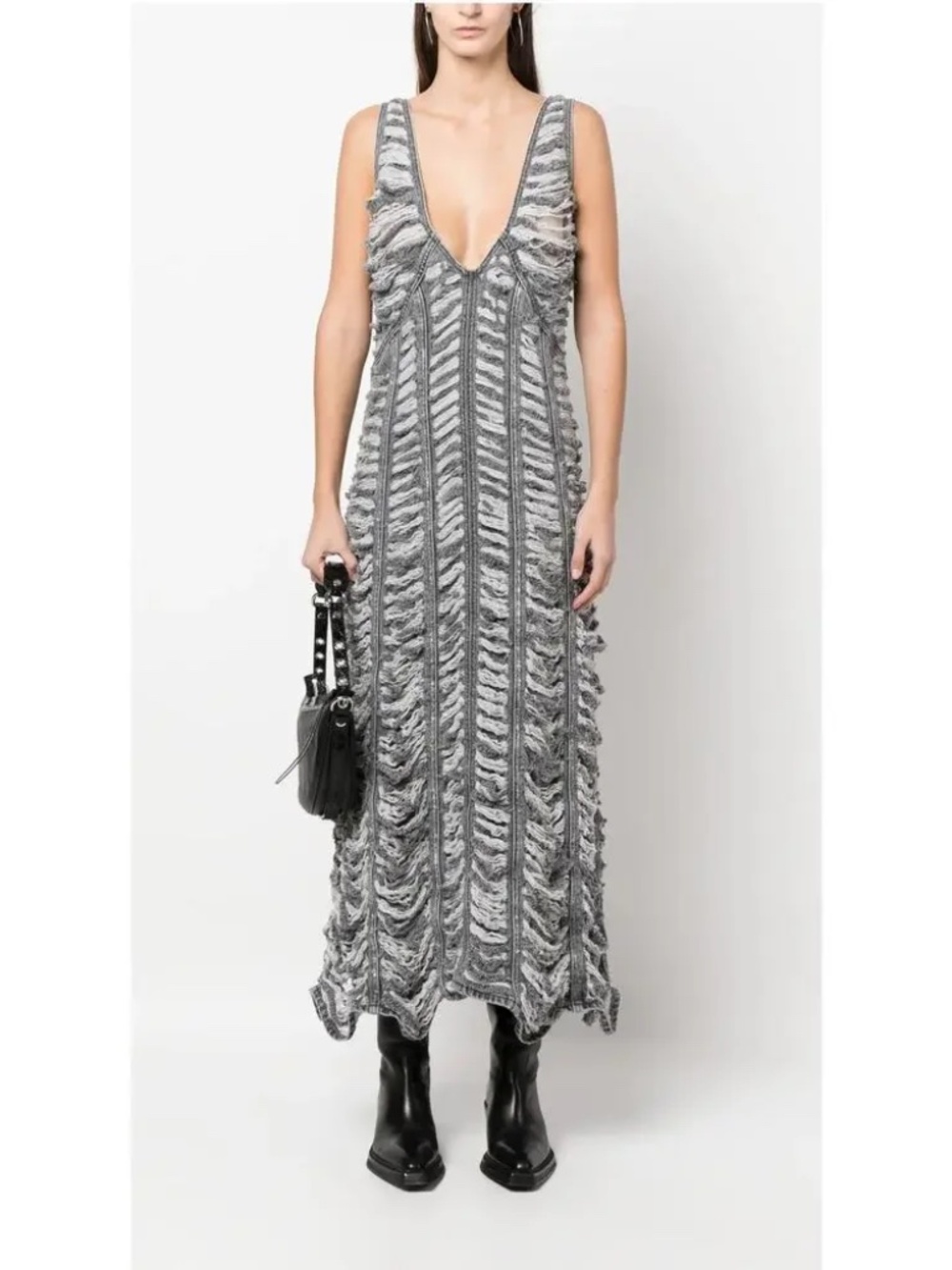 Diesel De-Arie-ads Distressed Denim Dress Size XS NWT $1895